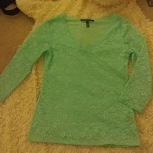 Victoia Secret-Blue lace shirt